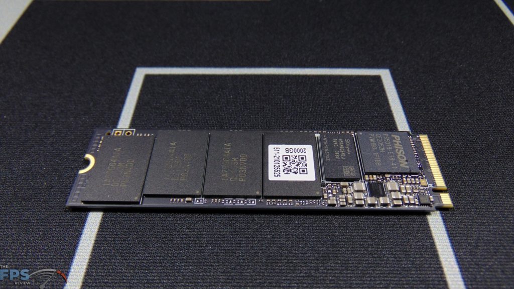 MSI SPATIUM M480 2TB HS PCIe 4.0 Gen4 NVMe SSD Top View Bare Drive