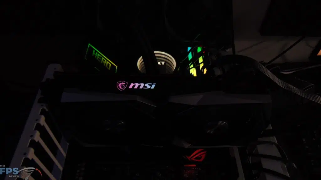 MSI Radeon RX 6600 XT GAMING X Video Card MSI RGB Light