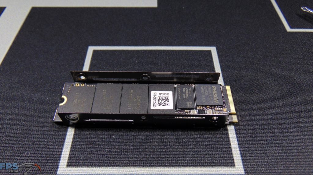 MSI SPATIUM M480 2TB HS PCIe 4.0 Gen4 NVMe SSD Installed in Bottom Heatsink