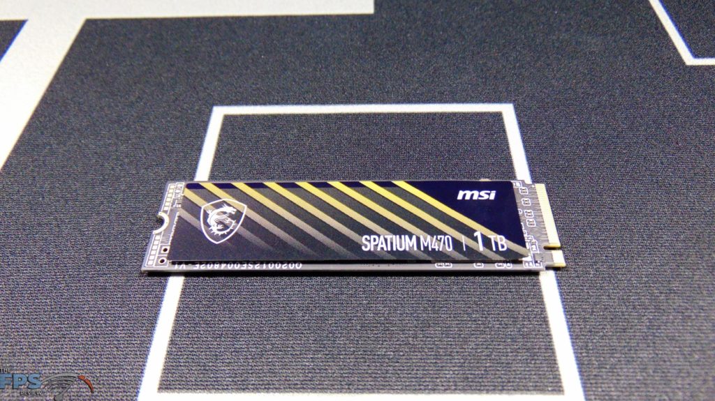 MSI SPATIUM M470 1TB PCIe 4.0 Gen4 NVMe SSD Top View