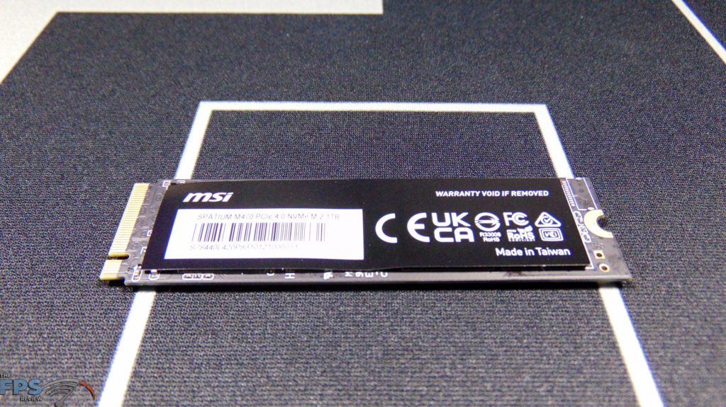MSI SPATIUM M470 1TB PCIe 4.0 Gen4 NVMe SSD Bottom View