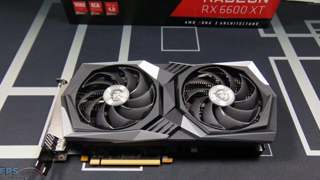 MSI Radeon RX 6600 XT GAMING X Video Card Front View