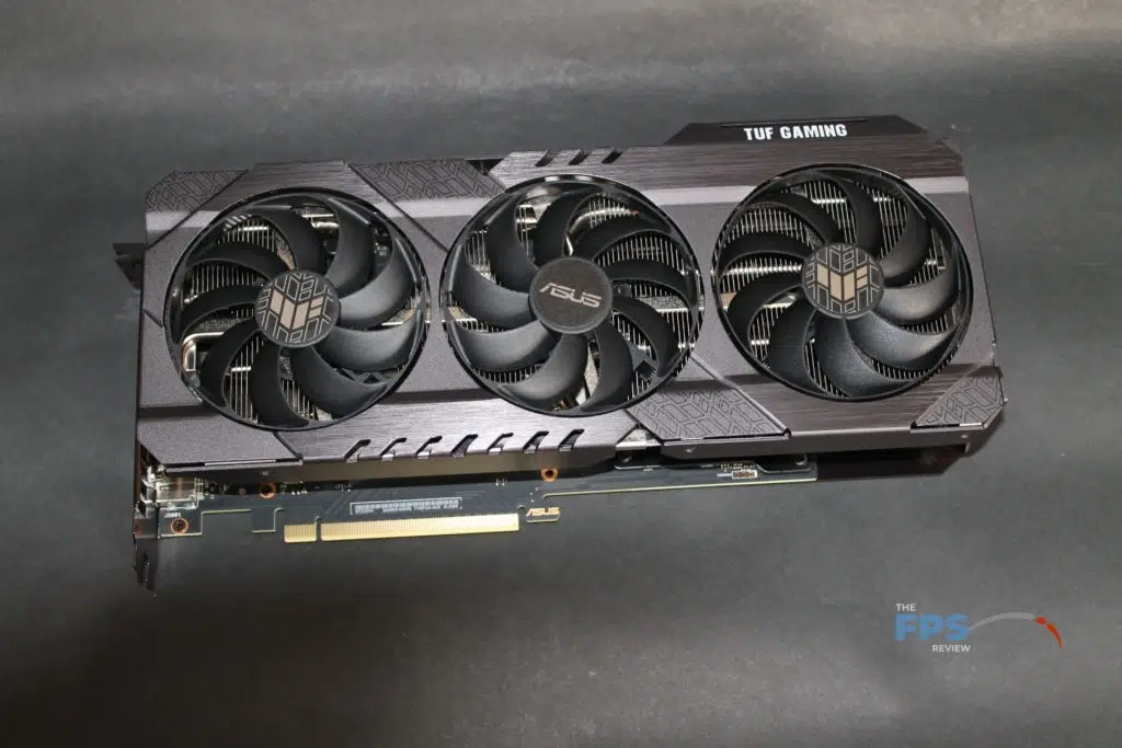 ASUS RTX 3070 TUF GAMING OC top down view