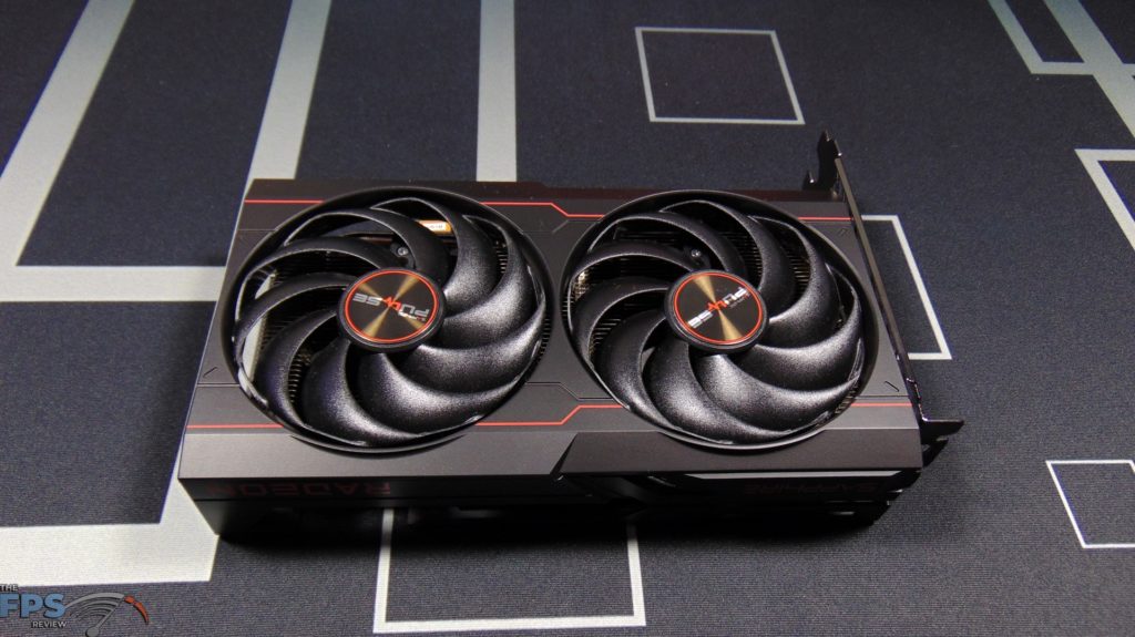 SAPPHIRE PULSE Radeon RX 6600 GAMING Video Card Top View