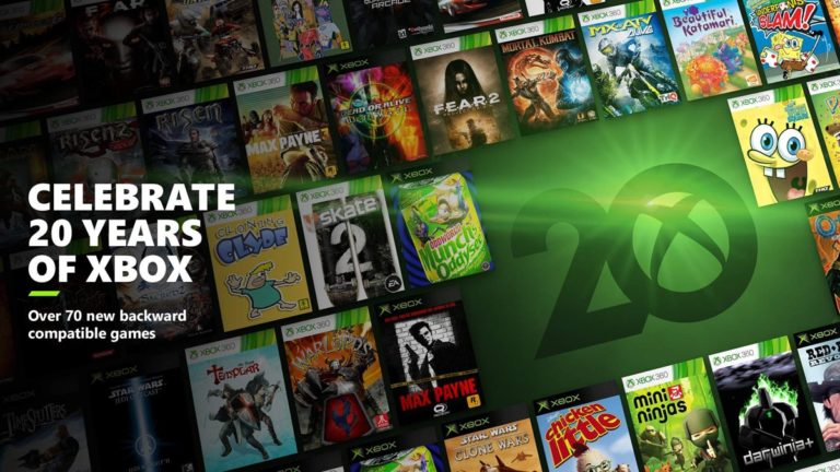 Xbox Adds over 70 New Backward Compatible Games to Celebrate 20th Anniversary