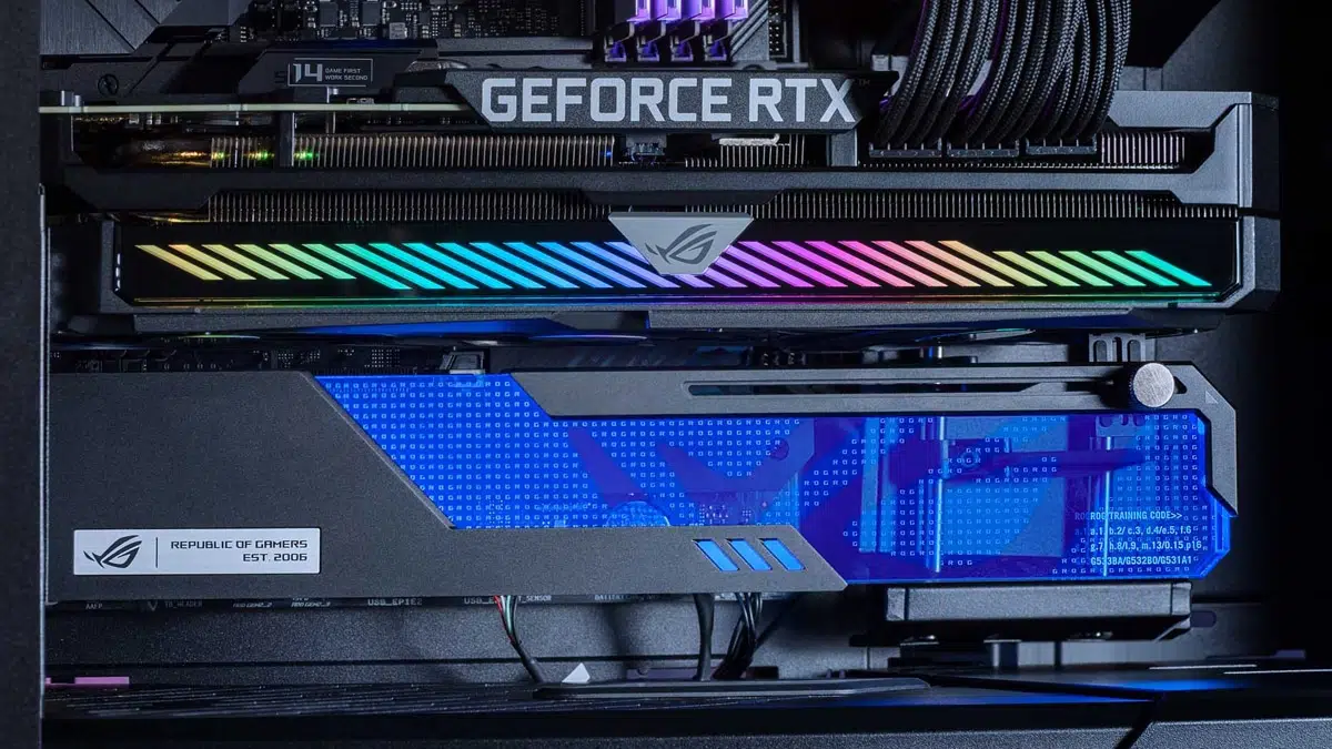 ASUS Details the ROG Wingwall, a Graphics Card Holder with Lots of RGB