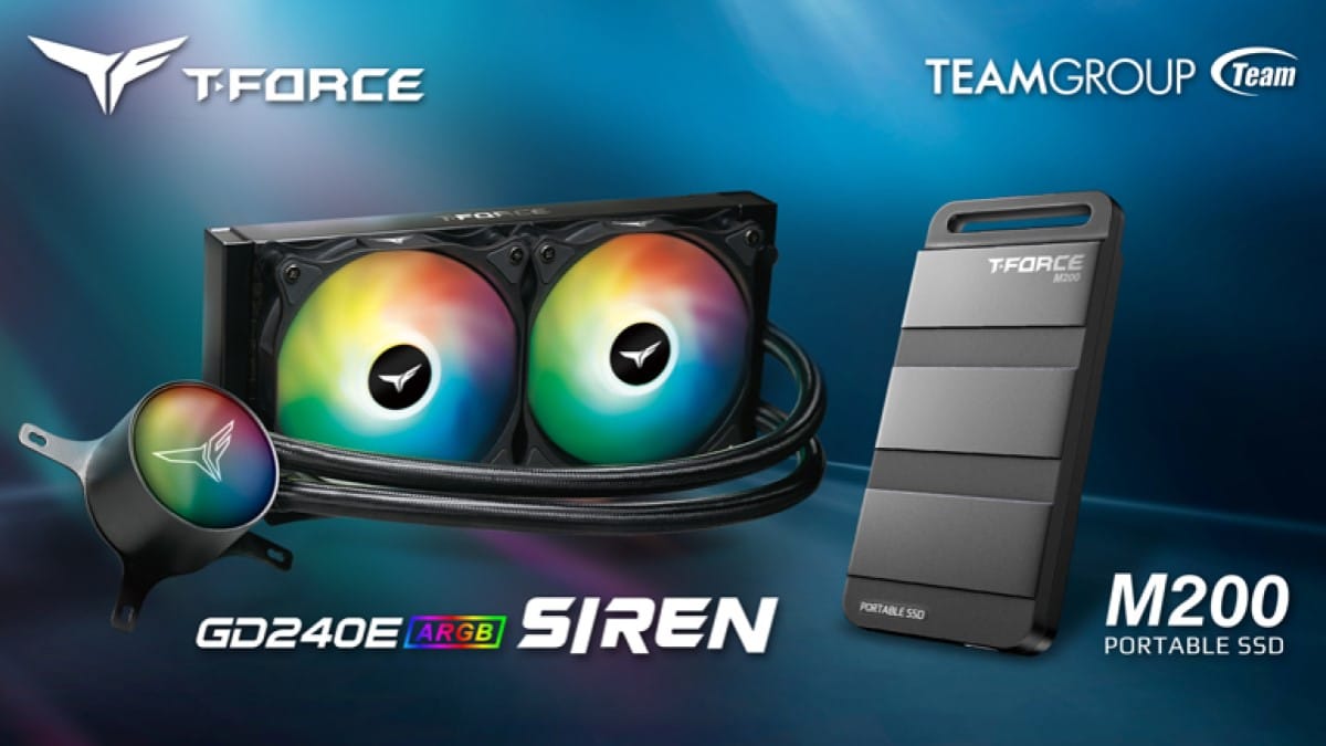 TEAMGROUP Announces Upgraded SIREN GD240E AIO ARGB CPU Liquid Cooler and M200 Portable SSDs