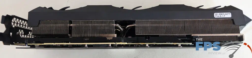 ZOTAC GAMING GeForce RTX 3090 Trinity Bottom of Video Card