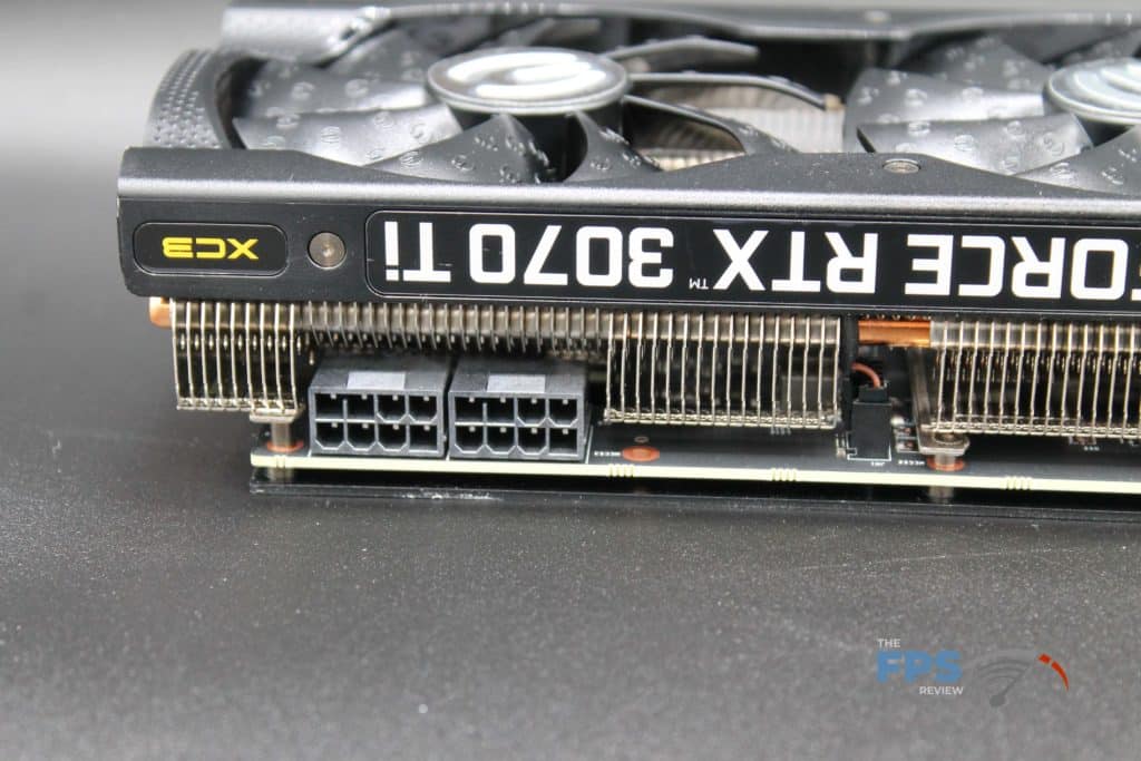 EVGA GeForce RTX 3070 Ti XC3 ULTRA GAMING power connector view