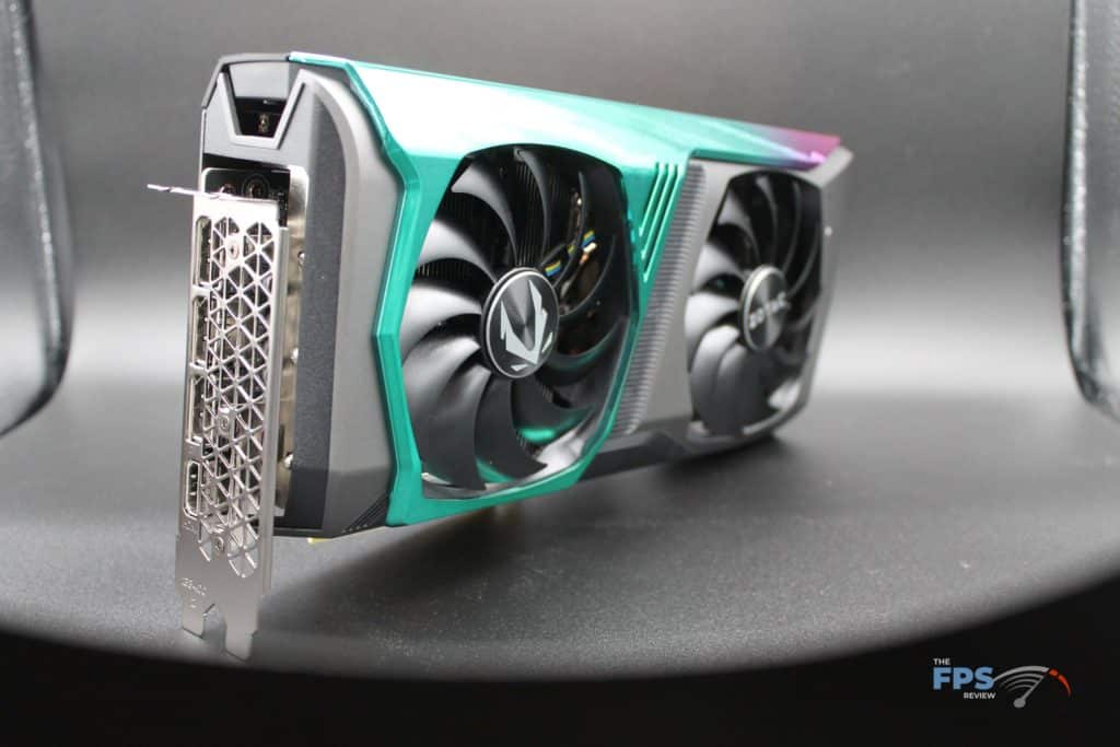 ZOTAC GAMING GeForce RTX 3070 AMP Holo rotated view