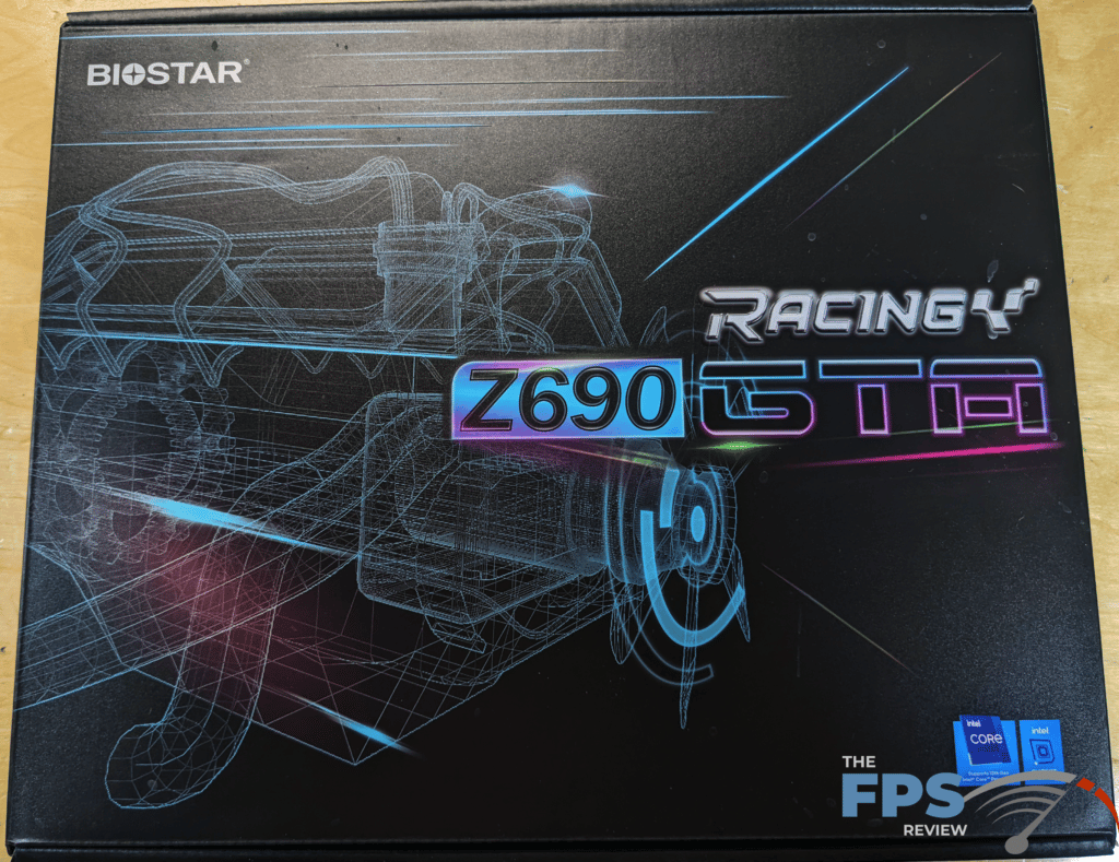 BIOSTAR Racing Z690 GTA Motherboard Box Front