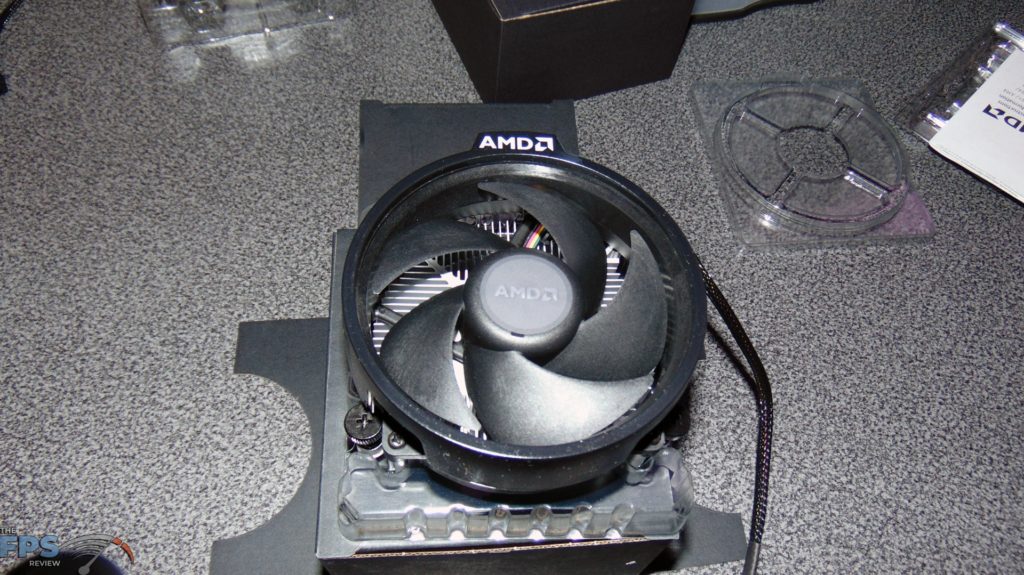AMD Ryzen 7 5700G Heatsink and Fan Top View