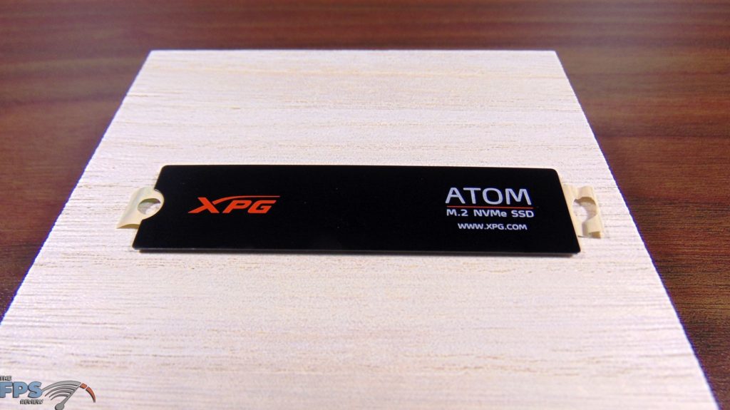 ADATA XPG ATOM 30 SSD Heatsink Top View