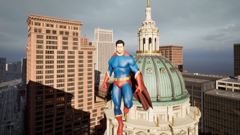 Unreal Engine 5 Demo Lets You Fly Around a City as Superman