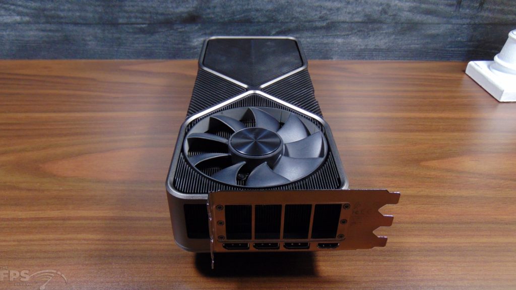 NVIDIA GeForce RTX 3090 Founders Edition Video Card Top View I/O Bracket