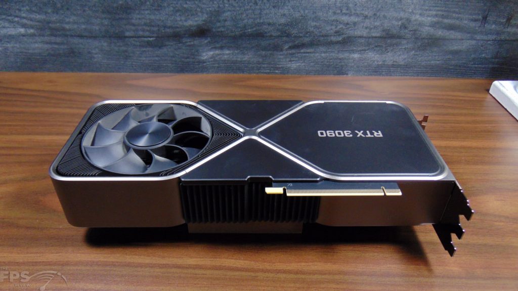 NVIDIA GeForce RTX 3090 Founders Edition Video Card Back View Upside Down