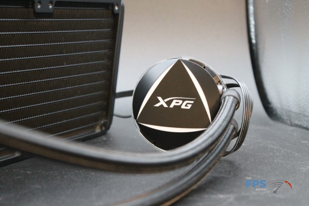 XPG Levante 360 cold plate front with radiator to the side