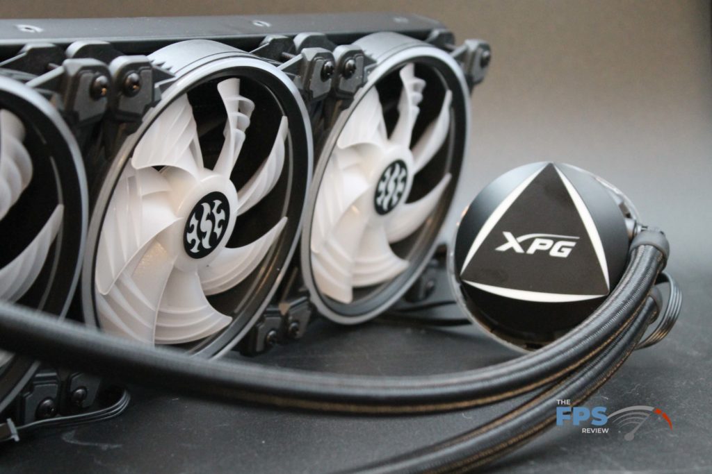 XPG Levante 360 coldplate and fans