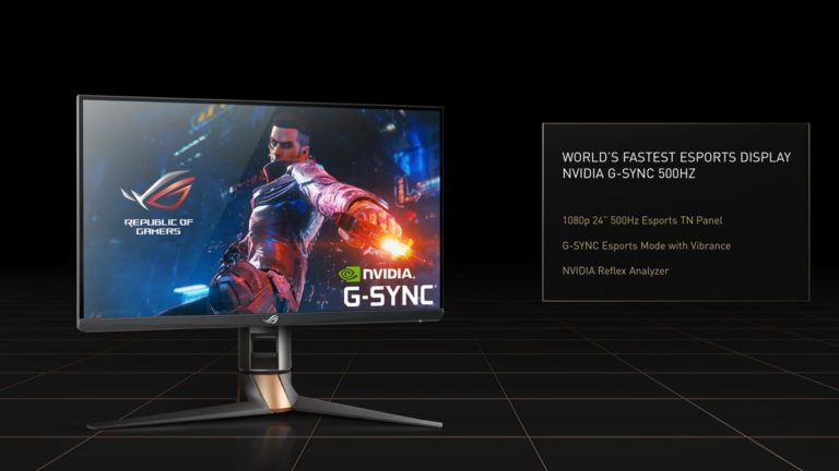 ASUS ROG Swift Monitor with NVIDIA G-SYNC and 500 Hz Refresh Rate Announced: World’s Fastest Esports Display