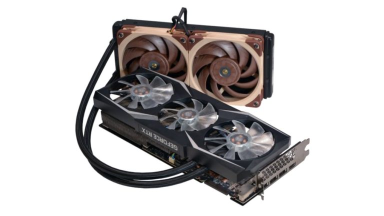 Prebuilt PC Maker Offers Liquid-Cooled GeForce RTX 3090 Ti with Noctua Fans