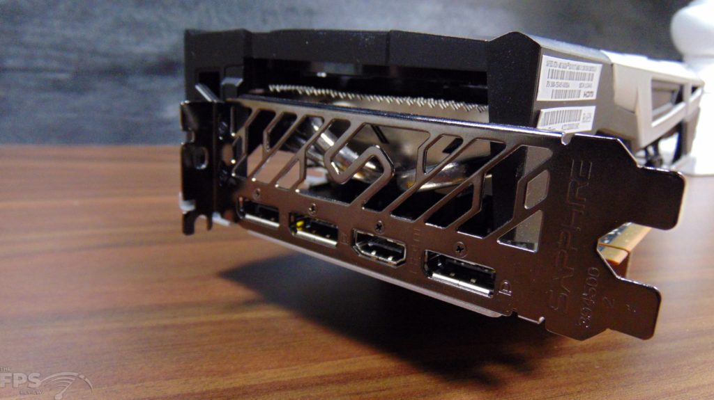 SAPPHIRE NITRO+ AMD Radeon RX 6700 XT GAMING OC Video Card Closeup of Display Ports