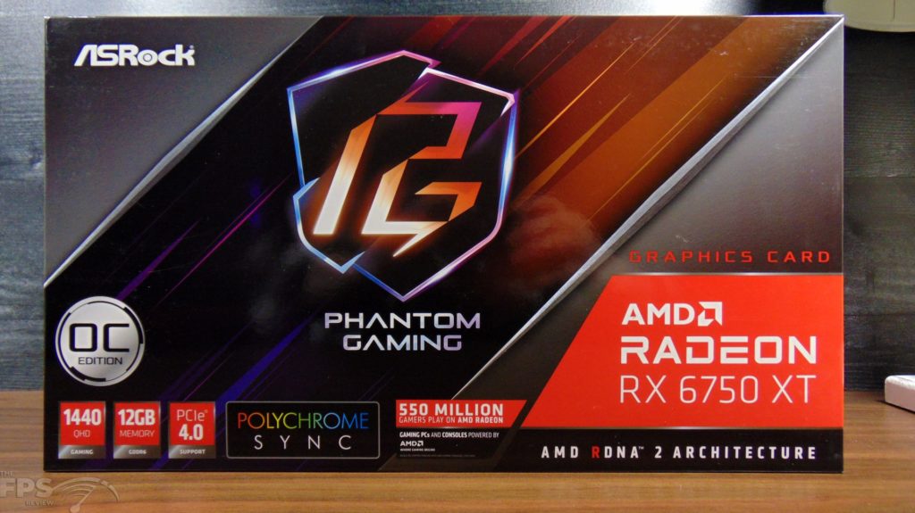 ASRock Radeon RX 6750 XT Phantom Gaming D Box Front
