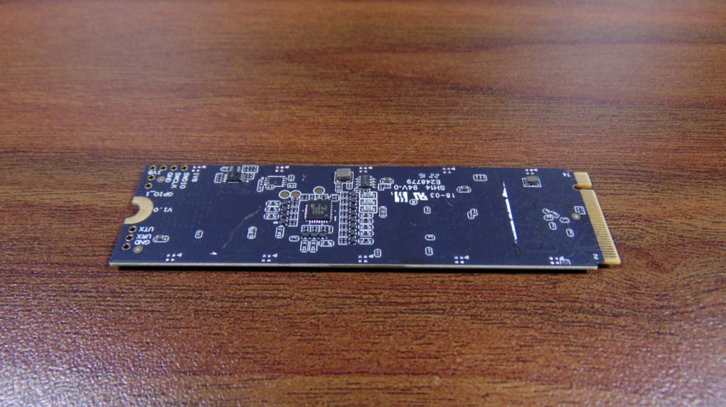 Patriot Viper VPR400 RGB 1TB Gen4x4 M.2 SSD Disassembled Bottom View