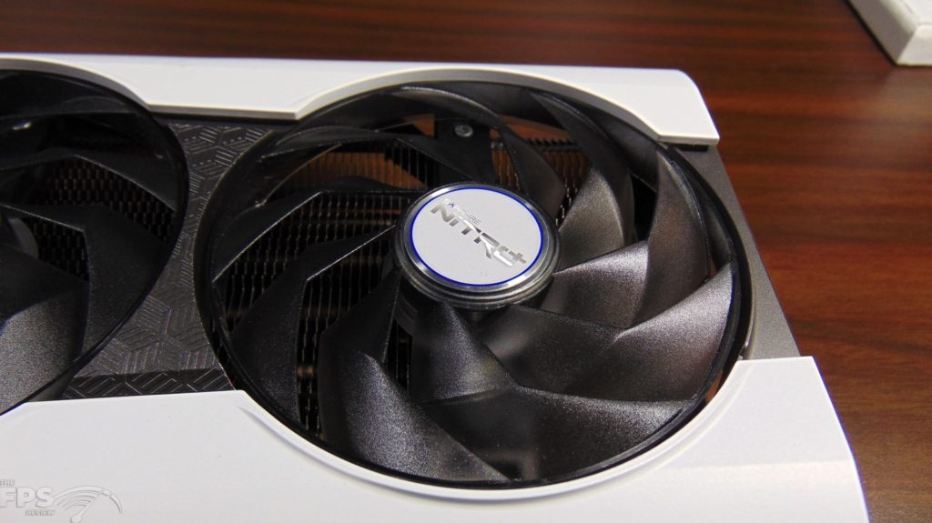 SAPPHIRE NITRO+ AMD Radeon RX 6950 XT PURE closeup of right fan