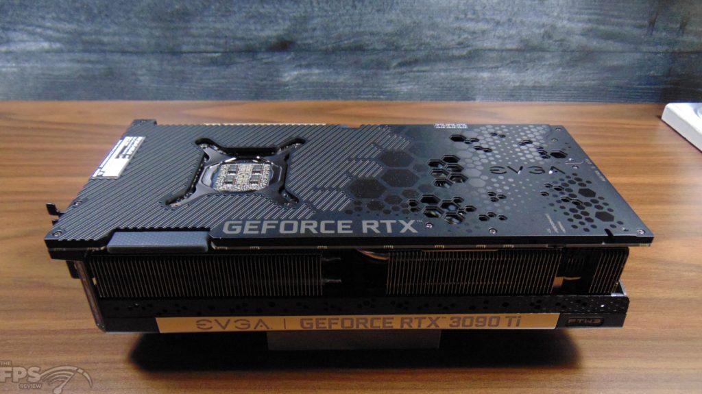 EVGA GeForce RTX 3090 Ti FTW3 Ultra Gaming video card back view