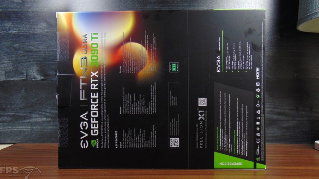 EVGA GeForce RTX 3090 Ti FTW3 Ultra Gaming video card box back