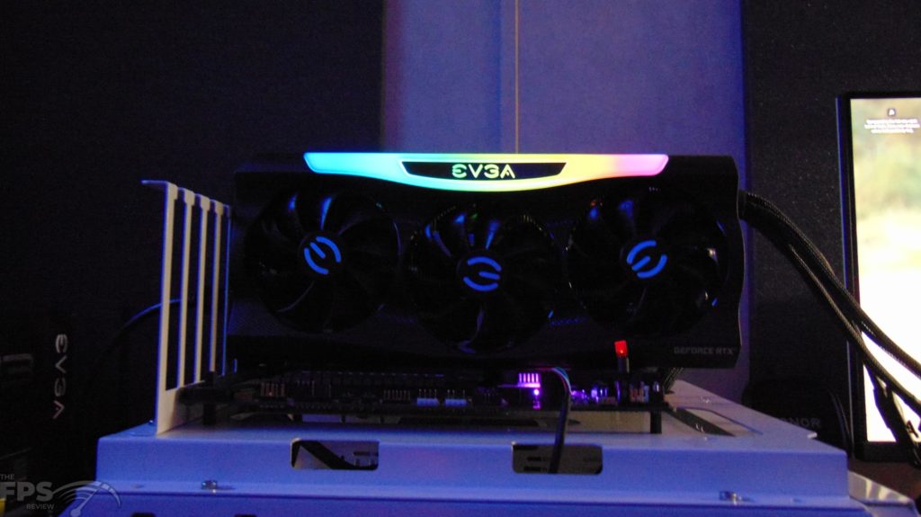 EVGA GeForce RTX 3090 Ti FTW3 Ultra Gaming video card rgb in the dark