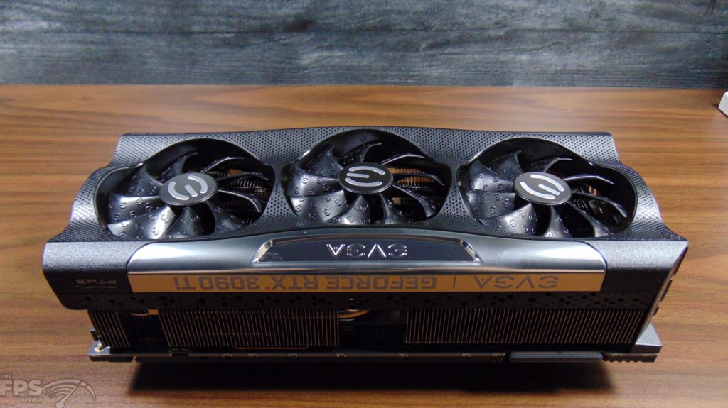 EVGA GeForce RTX 3090 Ti FTW3 Ultra Gaming video card top view