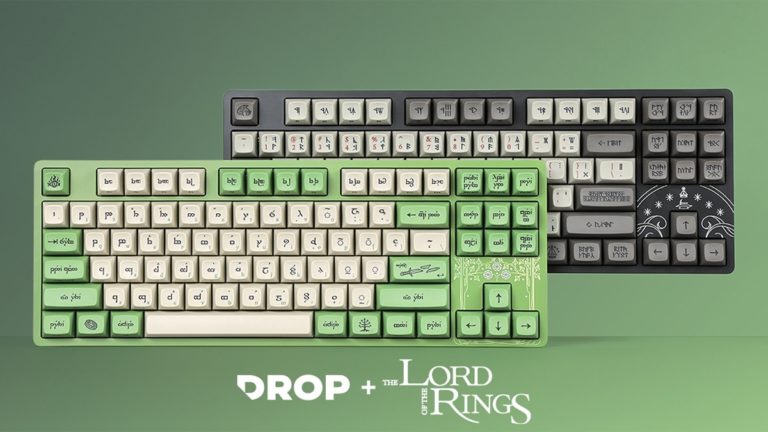 The Lord of the Rings Dwarvish and Elvish Mechanical Keyboards Listed by Drop Studio