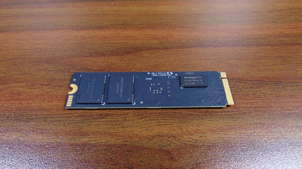 Acer Predator GM7000 2TB Gen4 x4 M.2 SSD Back of SSD with sticker removed