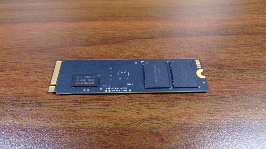 Acer Predator GM7000 2TB Gen4 x4 M.2 SSD Back of SSD with sticker removed
