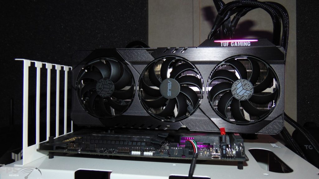 ASUS TUF Gaming GeForce RTX 3080 Ti OC Edition Video Card Installed in Computer