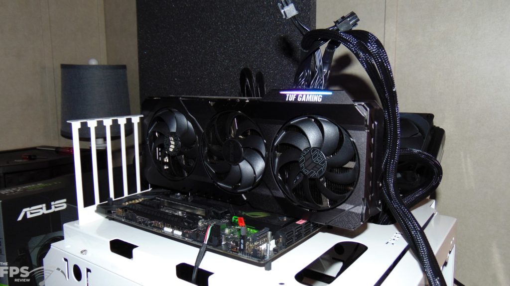 ASUS TUF Gaming GeForce RTX 3080 Ti OC Edition Video Card Installed in Computer