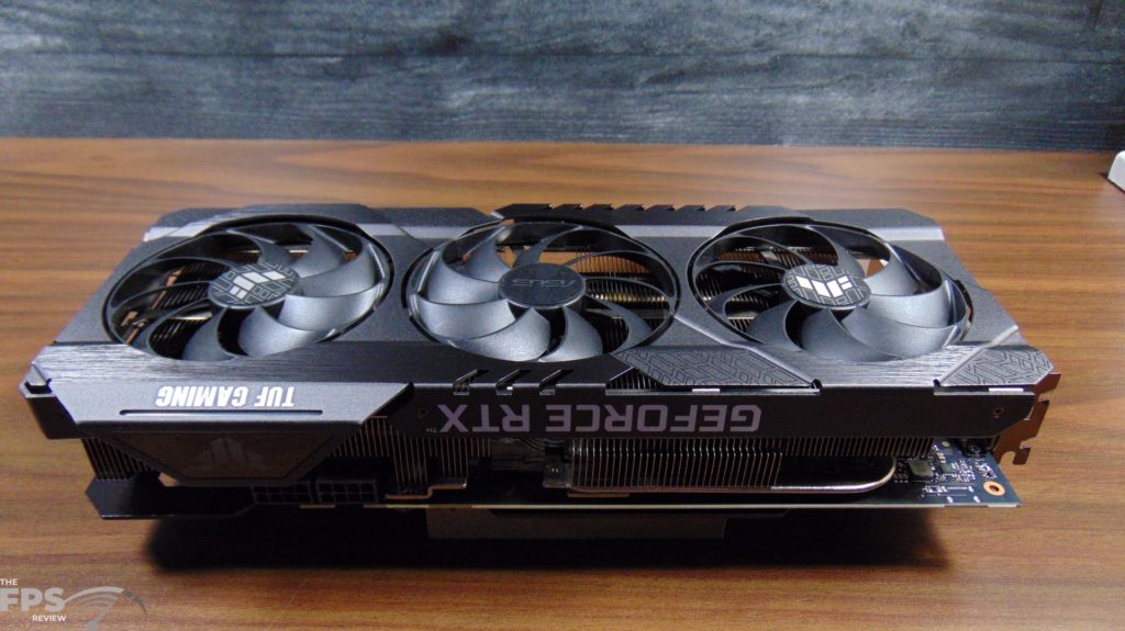 ASUS TUF Gaming GeForce RTX 3080 Ti OC Edition Video Card Top View