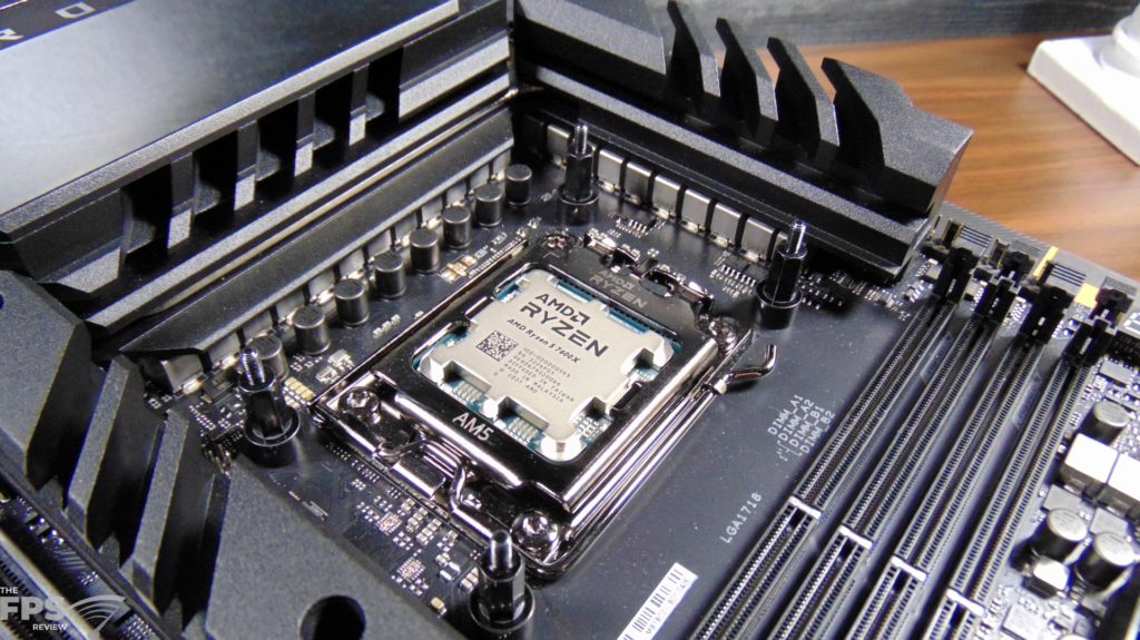 AMD Ryzen 5 7600X Installed in Motherboard
