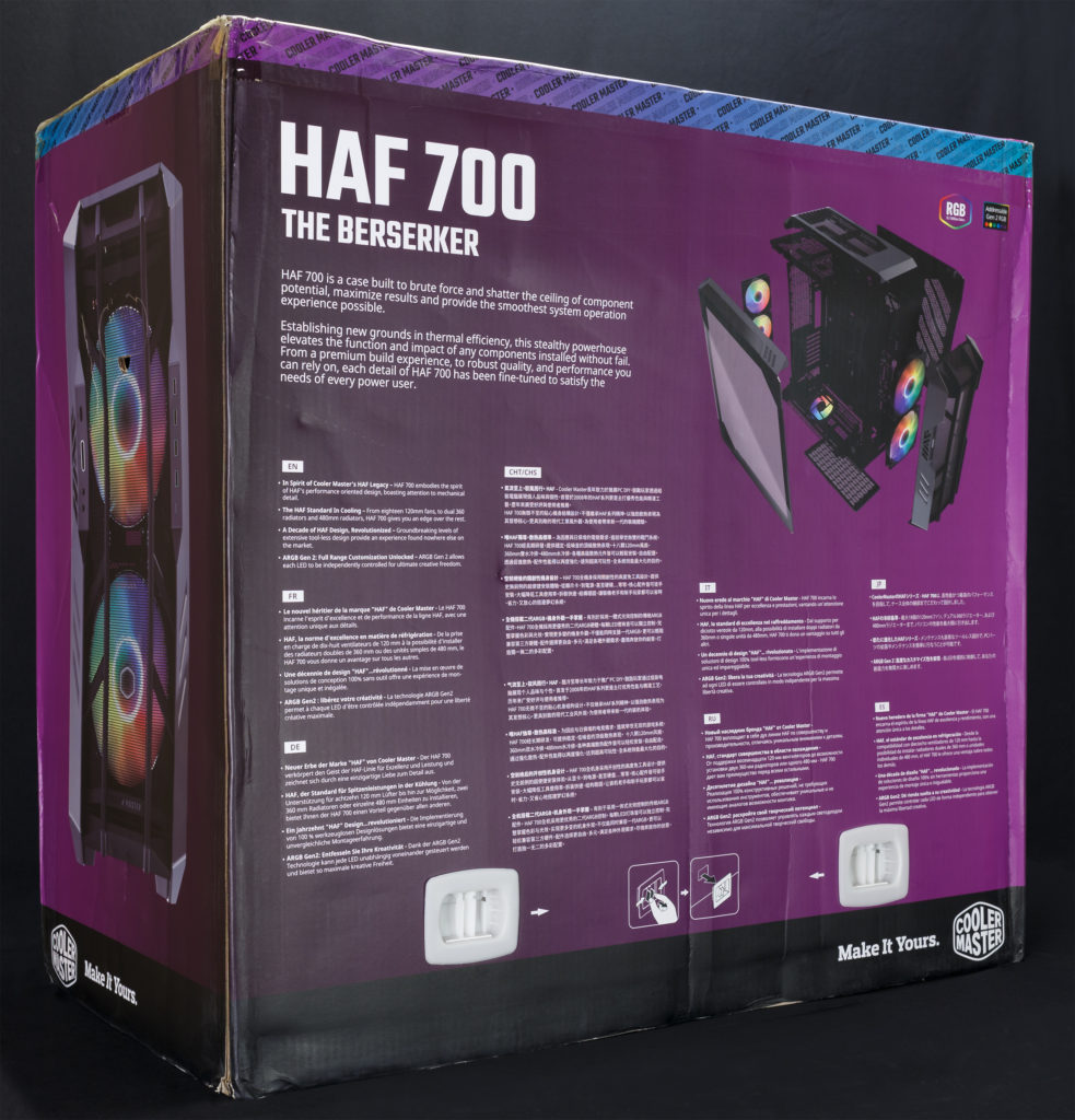 Cooler Master HAF 700 box rear