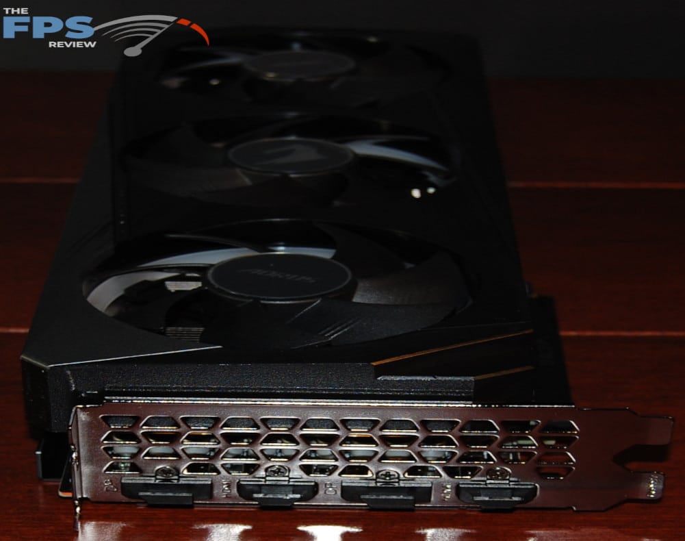 GIGABYTE Aorus GeForce RTX 3060Ti Elite 8G-I/O panel
