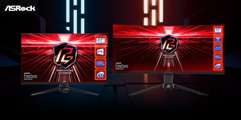 ASRock Announces Its First Gaming Monitors, including Phantom Gaming PG34WQ15R2B with Built-In Wi-Fi