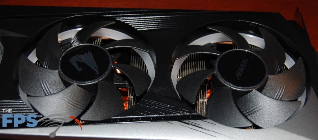 GIGABYTE Aorus GeForce RTX 3060Ti Elite 8G-middle and far end fans