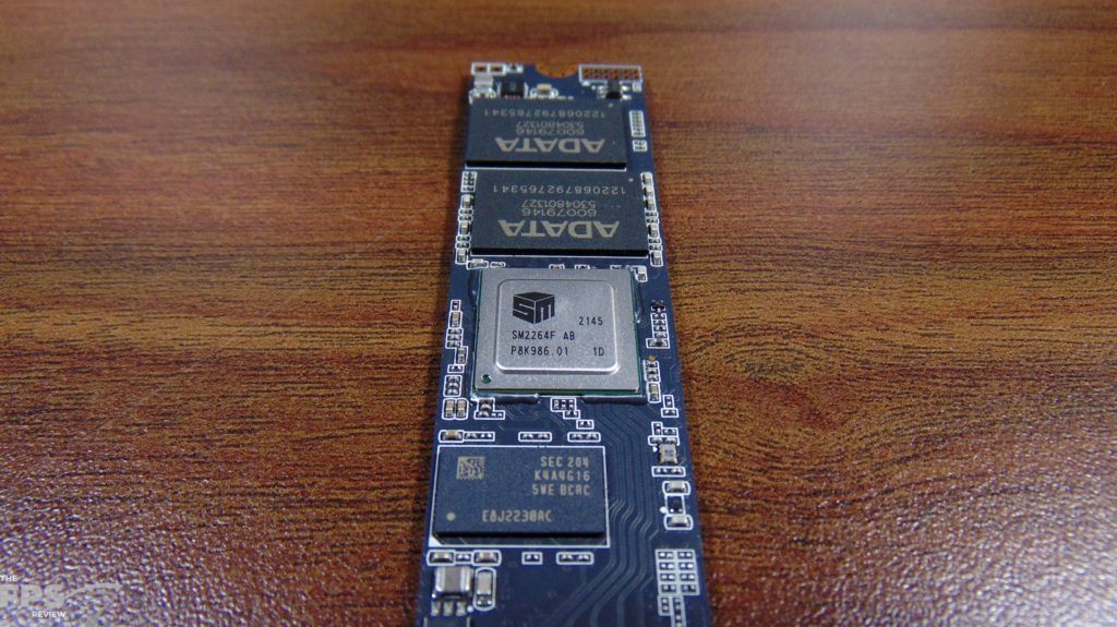 ADATA LEGEND 960 1TB Gen4 x4 M.2 SSD Closeup of SMI SM2264 Controller