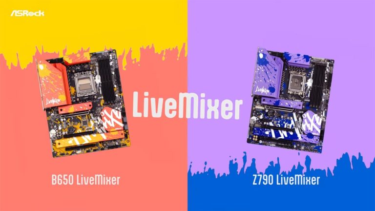 ASRock Launches Intel Z790 and AMD B650 LiveMixer Series Motherboards with Graffiti Aesthetic