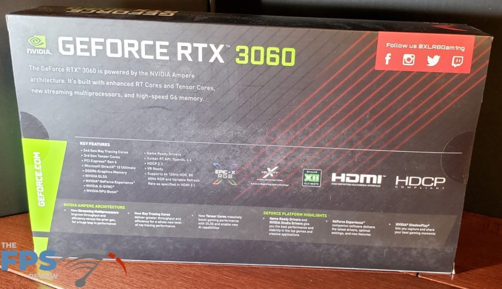 PNY GeForce RTX 3060 12GB XLR8 Gaming Revel-box rear