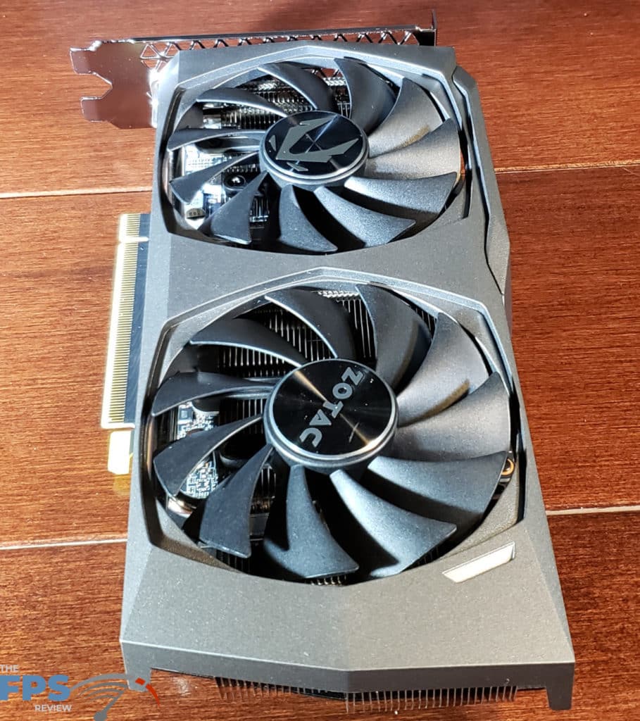 ZOTAC Gaming GeForce RTX 3050 Twin Edge OC: video card top back to front