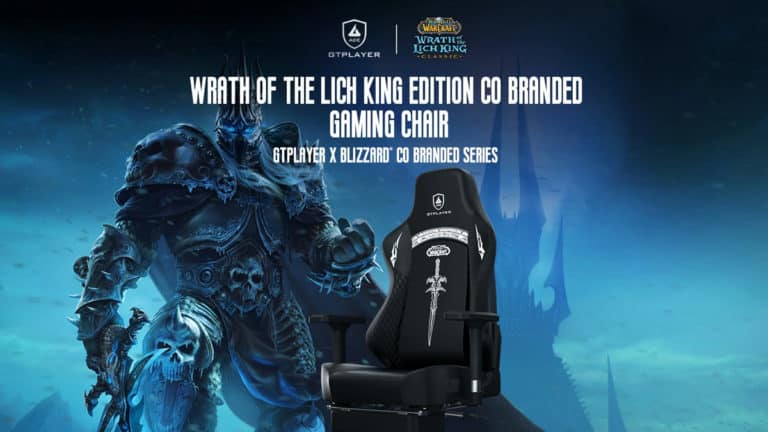 GTPLAYER Partners with Blizzard Entertainment for World of Warcraft: Wrath of the Lich King Gaming Chair