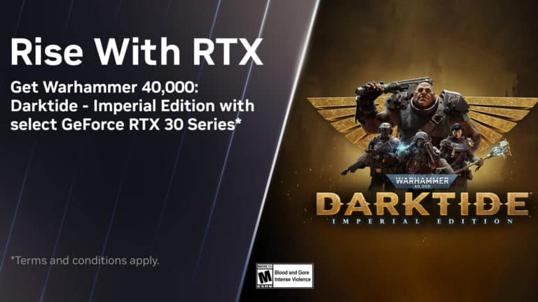 Warhammer 40,000: Darktide – Imperial Edition GeForce RTX 30 Series Bundle Now Available