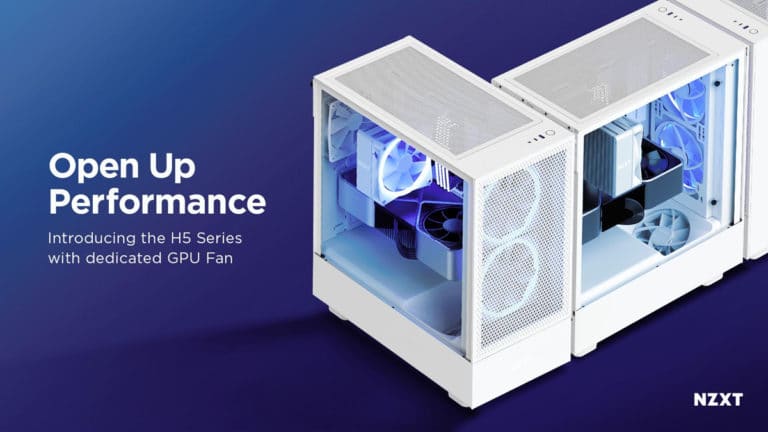 NZXT Launches H5 Flow and H5 Elite Cases with Dedicated GPU Fans